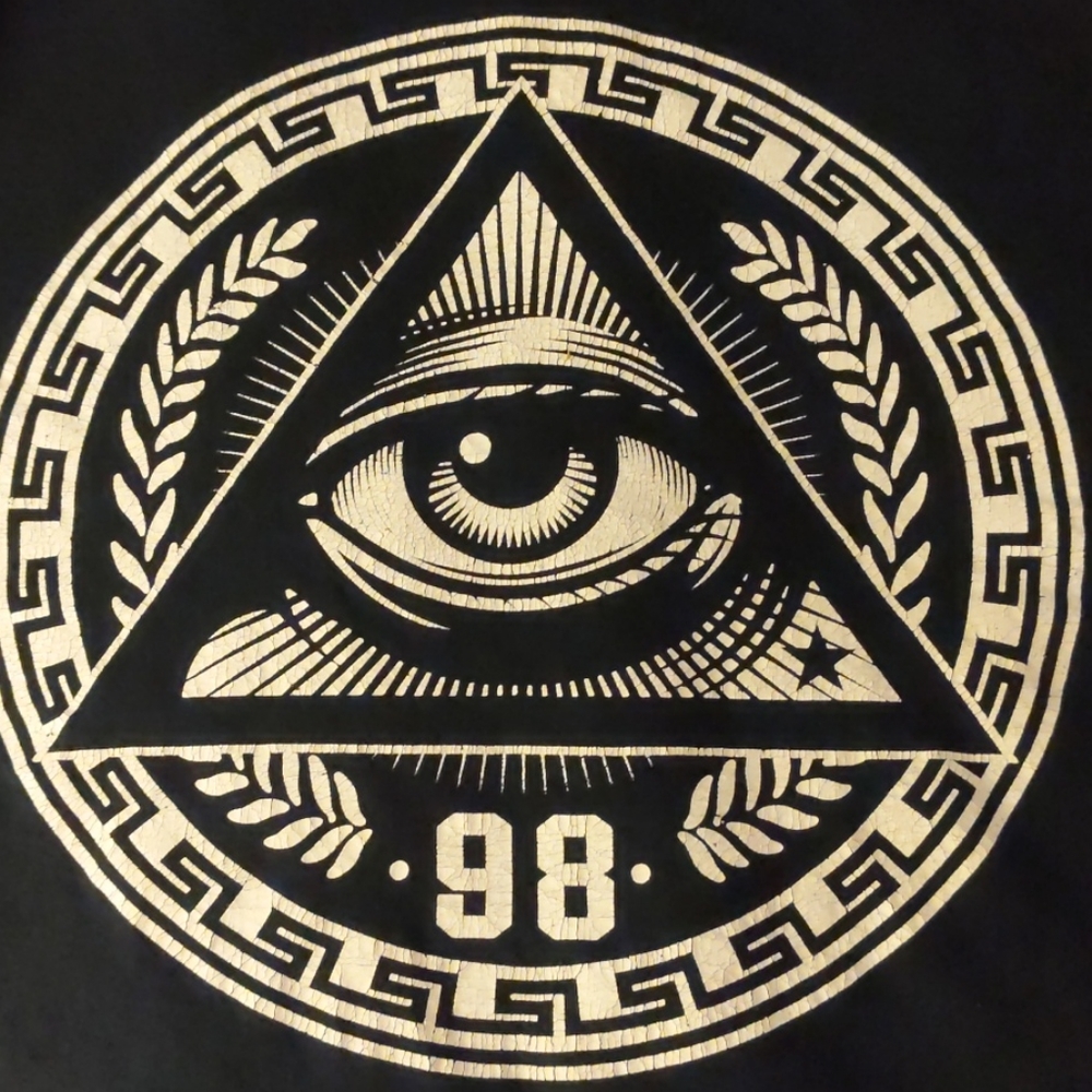 Hawk Brand All Seeing Eye Image T-shirt . Size XL - Picture 2 of 14